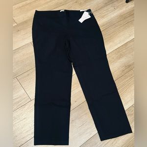 LIZ CLAIBORNE, Pantalon de Tela para mujer, Talla 18, Color Azul Navy.